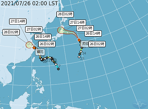 吳德榮說，台灣的天氣將是「迎風背風兩樣情」，迎風面有強對流發展，且將連續多日、累積大量的降雨，應慎防其「致災」的可能。背風面北部、東半部則常是晴朗酷熱的天氣。圖／中央氣象局提供