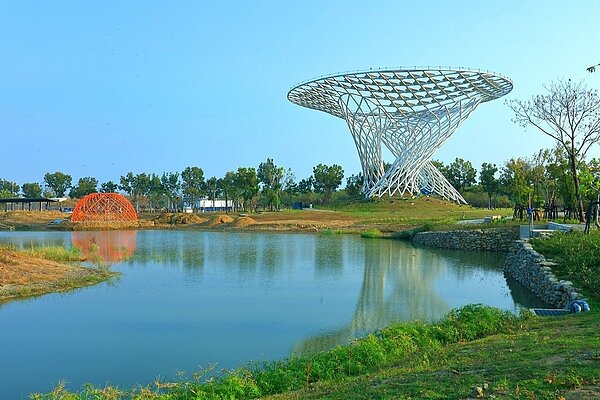 台南高鐵特區整體採棋盤式規劃,為府城低密度、高綠覆之生活圈。聯合報系資料照