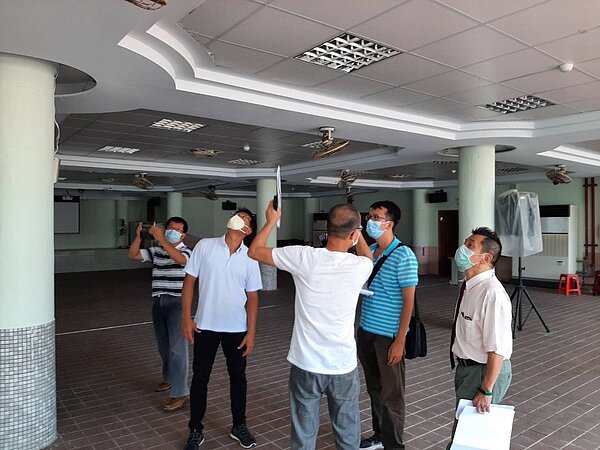 基隆調和市場頂樓漏水議員爭取改善。圖／議員張淵翔提供
