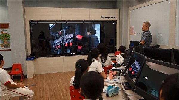 結合高科技的「未來教室」曾受美國CNBC採訪。圖／立人國際中小學提供