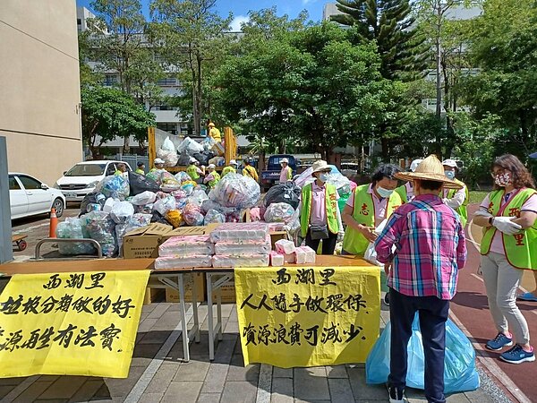 西湖里固定環保資源回收日。圖／擷取自臺北市鄰里服務網