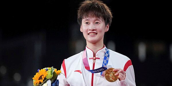 大陸羽壇一姐陳雨菲。圖/新華社