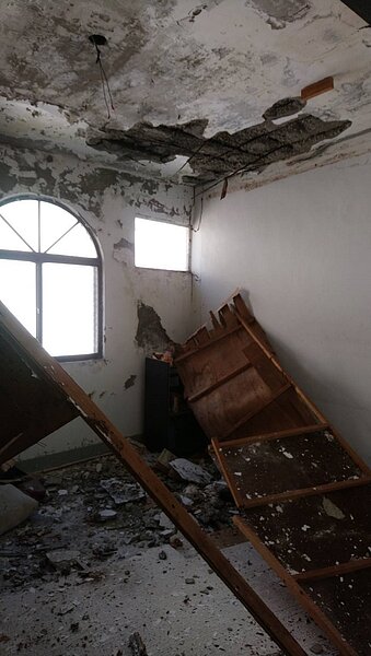 新北都更處前天核定公告實施新莊公園一路海砂屋都更案。圖/新北都更處提供