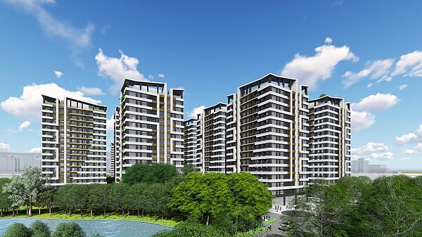 台南市仁德區二空新村A區青年公宅將在下半年動工,今年總計可動工戶數1174戶。圖/南市都發局提供