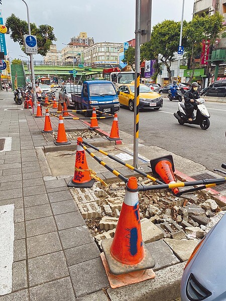 台北捷運北環段工程移除不少樹木，北市議員潘懷宗發現「北市樹木媒合平台」近3年來僅成功媒合3棵樹移植，痛批平台毫無作用。（台北市議員潘懷宗研究室提供／張立勳台北傳真）