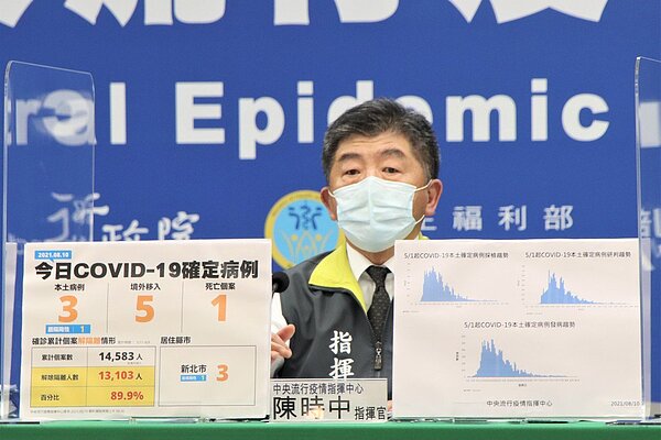 中央流行疫情指揮中心指揮官陳時中。圖/指揮中心提供