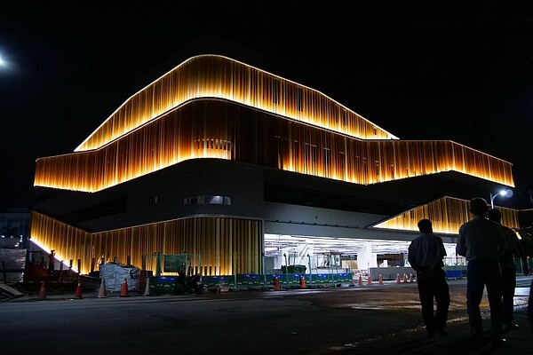 金山立體停車場月底完工。圖/新北市府提供