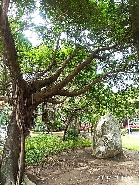 石雕公園闢有景觀區。圖／里長提供
