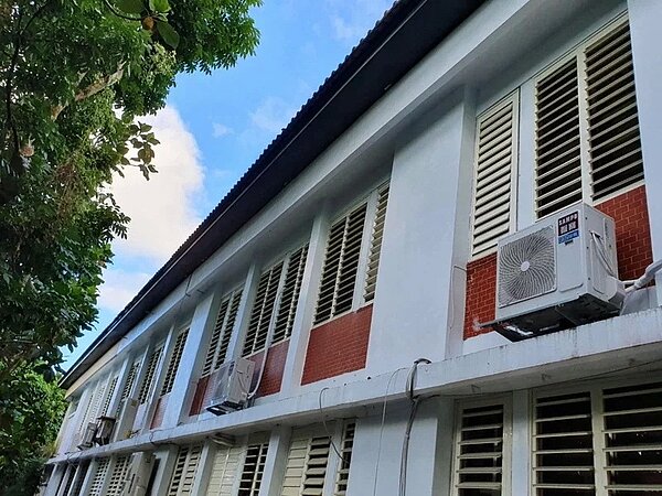 花蓮縣鳳林鎮去年7月率先編列經費,為全鎮6所國小、2所國中教室裝冷氣。圖/鳳林鎮公所提供