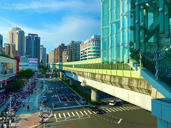 中捷綠線水安宮站南眺。好房網News記者楊欽亮 / 攝影