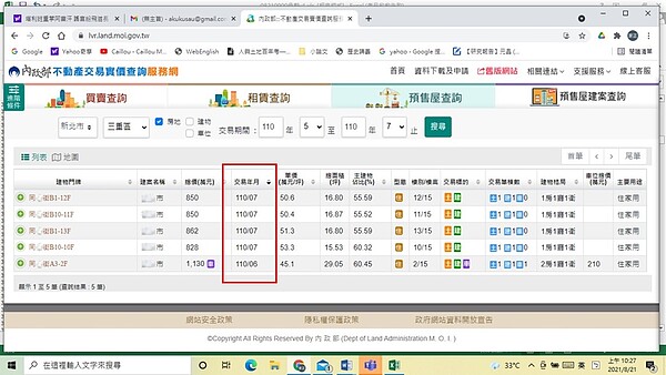 預售屋成交案件資訊揭露更即時。圖/內政部提供
