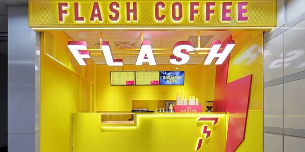 Flash Coffee台灣首間門市－行天宮門市。圖／Flash Coffee提供