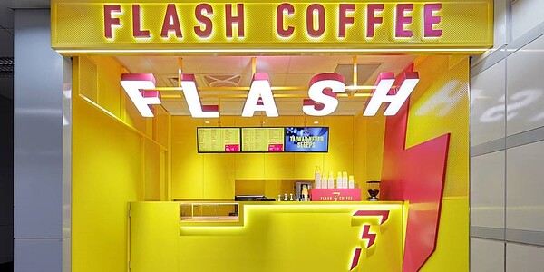 Flash Coffee台灣首間門市－行天宮門市。圖／Flash Coffee提供