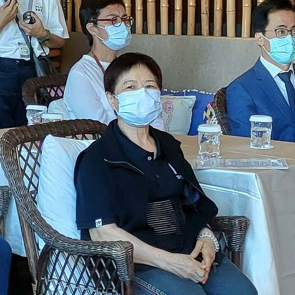 久未露面的陳樹菊阿嬤,出席捐贈儀式時,氣色精神相當好。記者尤聰光/攝影