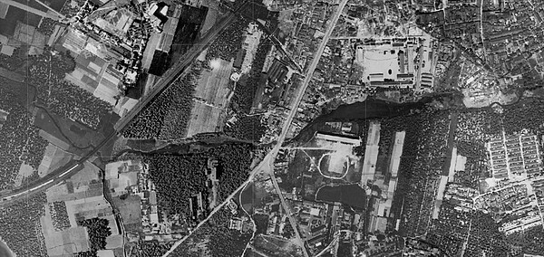 今西藏路西半段在1958年的特三號排水溝模樣(圖片來源:臺北市歷史圖資展示系統)