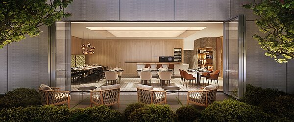 房市五星飯店宅逐漸蔚為風潮,興富發集團高雄「美術1號院」、大陸建設「鐫萃」雙雙引進凱悅集團旗下品牌進駐。圖/大陸建設官網