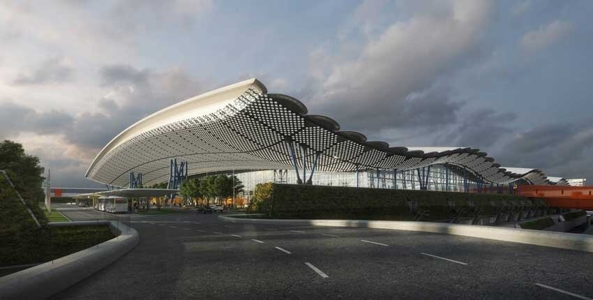 桃機三航廈2026年全面完工,每年可新增4,500萬旅客運量,2030年桃機旅客運量可望達8,200萬人次旅運需求目標。圖/桃機公司提供