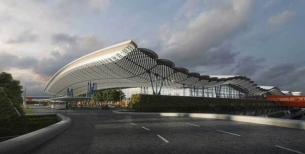桃機三航廈2026年全面完工,每年可新增4,500萬旅客運量,2030年桃機旅客運量可望達8,200萬人次旅運需求目標。圖/桃機公司提供