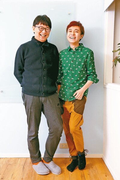 吳青峰（右）因歌曲著作權與恩師林暐哲對簿公堂。（圖／聯合報資料照片）