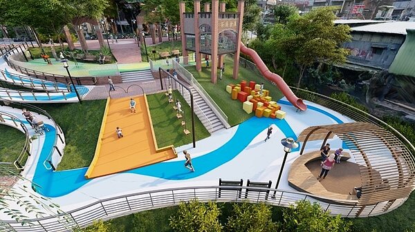 汐止公8公園3月啟用。圖／新北市府提供