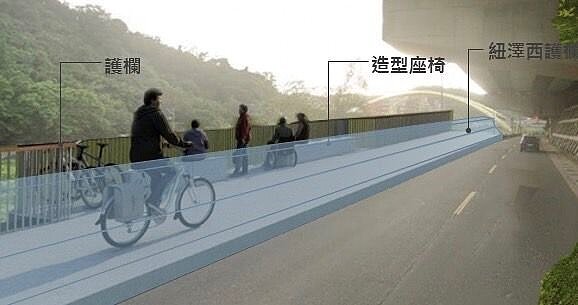 基隆河單車道串連新北,全線10月完工。圖/基隆市政府提供