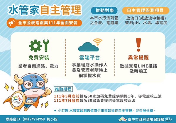 水管家自主管理。圖/環境保護局提供