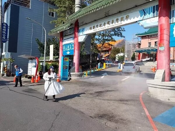 市府清消桃園區殯葬服務中心。圖／市府提供