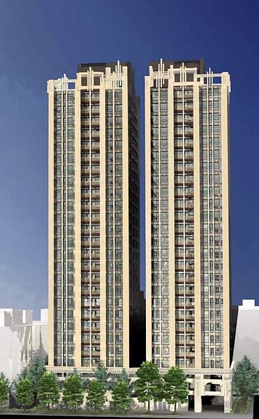 新北市板橋區捷運江子翠站附近原有一處屋齡30年以上老舊社區,住戶考量居住安全,以自力更新方式推動重建。圖/新北市政府提供