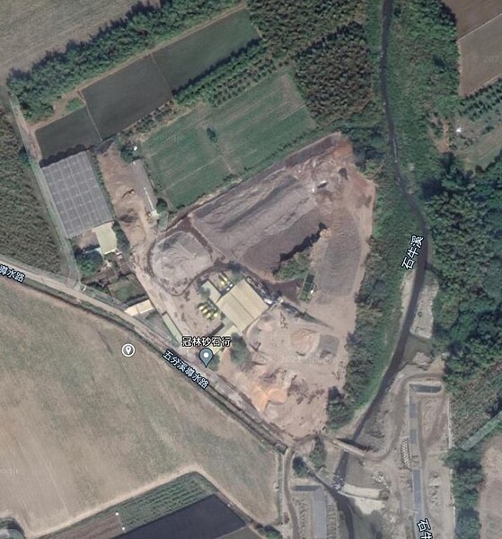 雲林斗六砂石行空照圖。圖/地球公民基金會提供