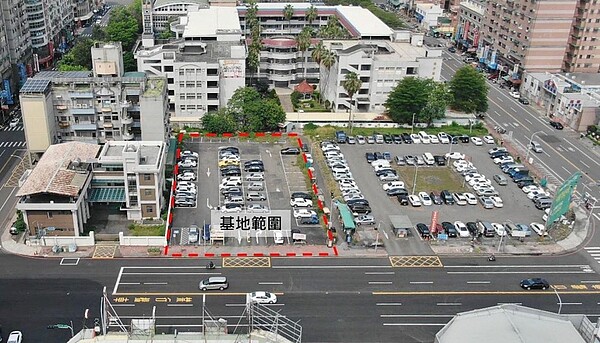 嘉義市規畫新建西區區政大樓，基地位於友愛路與德安路口。圖／嘉義市政府提供