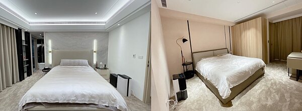 主臥(左)與次臥(右)。圖/取自許維恩臉書