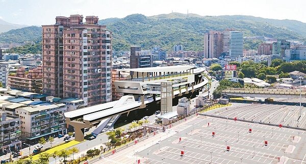 捷運樹林線全長13.3公里,有13個車站,工程費約318億。樹林線LG21站示意圖/新北市捷運局提供