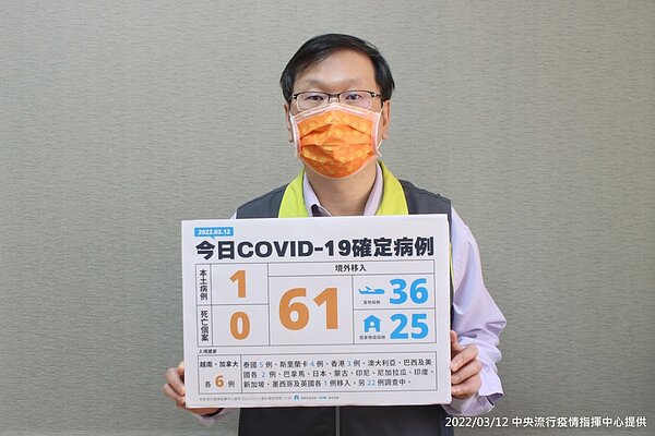 中央疫情指揮中心發言人莊人祥說明疫情進展。圖/指揮中心提供