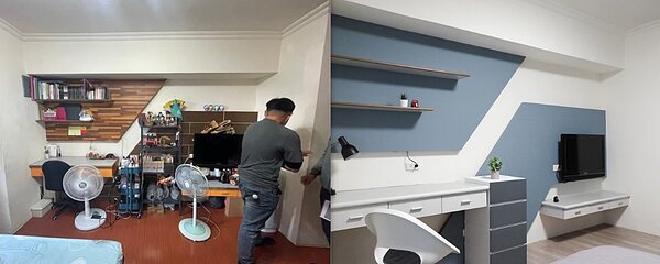 傢俱改色對比圖。圖/翻攝自《佈置藏在生活裡》