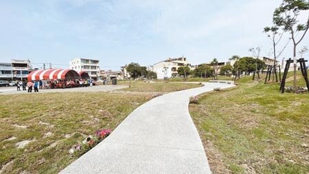 台南市柳營代天院王船地經過整治、綠美化,兼顧民俗文化和休憩功能。(張毓翎攝)