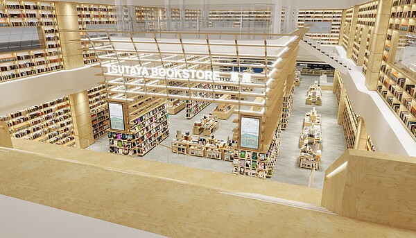 TSUTAYA BOOKSTORE新竹湳雅店將於4月15日至4月22日試營運,4月23日正式開幕。圖/大魯閣湳雅廣場提供