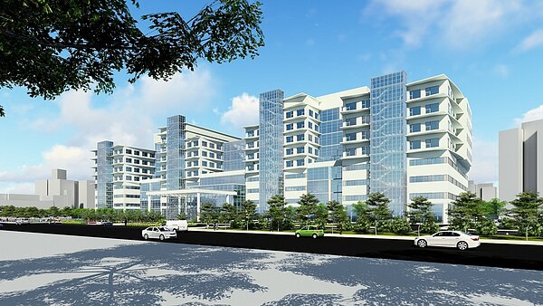 臺大醫院規劃於新竹湳雅院區建置「國家級防疫及智慧健康照護中心」。圖/新竹市政府提供