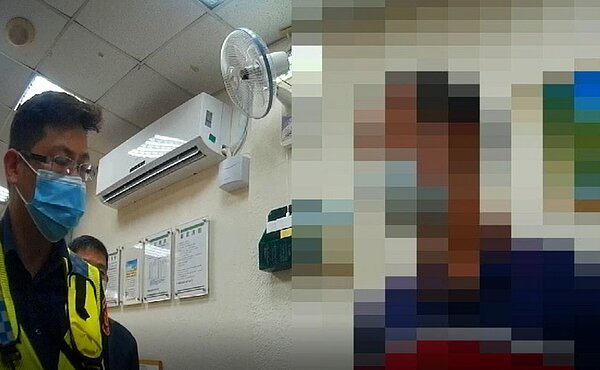 婦人阿美接到假檢警詐騙電話，除匯款150萬元外，並依對方指示購買1公斤黃金交付給出來收「監管」金條的地檢署監管科「假檢警」。圖／警方提供