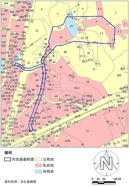 重劃範圍權屬圖。圖/新北市政府城鄉發展局都市計畫科提供