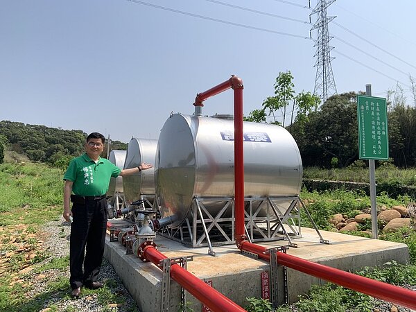 台中市議員楊典忠建議市府,應盤點台中市水源缺乏地區,規劃設置消防用水塔,減少消防救災時因水源缺乏而疲於奔命。圖/楊典忠服務處提供