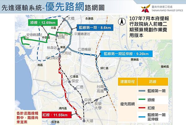 交通部長王國材允諾會加速進程,台南捷運藍線最快有望在2024年開工;不過在台南這幾年房價飆漲之下,一些民眾希望捷運建設別淪為炒房工具。圖/台南市捷運工程處