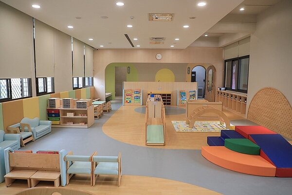 台中市公設民營霧峰國中托嬰中心。圖/台中市府提供