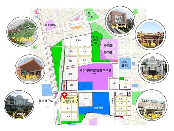 照顧住宅區位示意圖。圖/都發局提供
