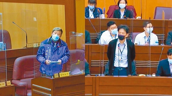 桃園市都市發展局1日進行工作報告,桃園市議員黃敬平質詢,今年度桃園市公寓大廈共用部分維護修繕補助大幅縮水。圖/陳夢茹翻攝