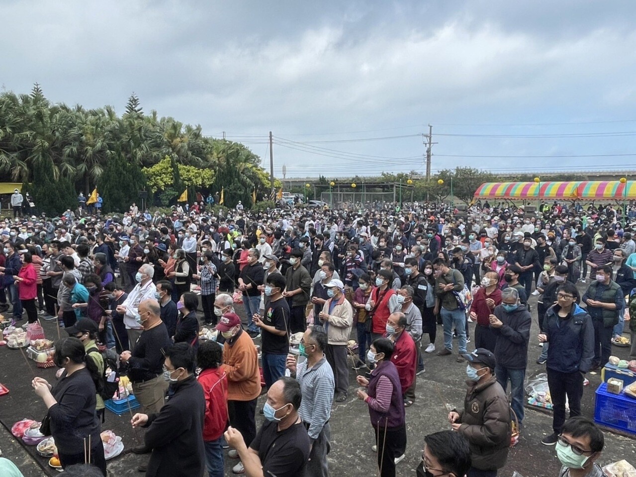 睽違2年不限人數辦理桃園新屋葉家祭祖，上千人共襄盛舉。記者翁唯真／攝影 