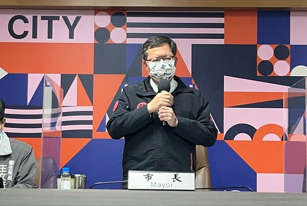 圖為桃園市長鄭文燦8日主持防疫會議情形。記者鄭國樑／攝影
