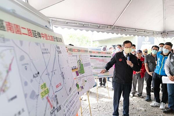 新建「中豐交流道」將搭配南園二路打通至中豐北路，有效紓解中壢地區車流，讓交流道發揮最佳效益。圖／桃園市政府提供