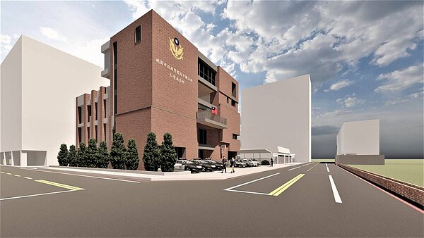 仁愛派出所新建工程完工模擬圖。圖/桃園市政府提供