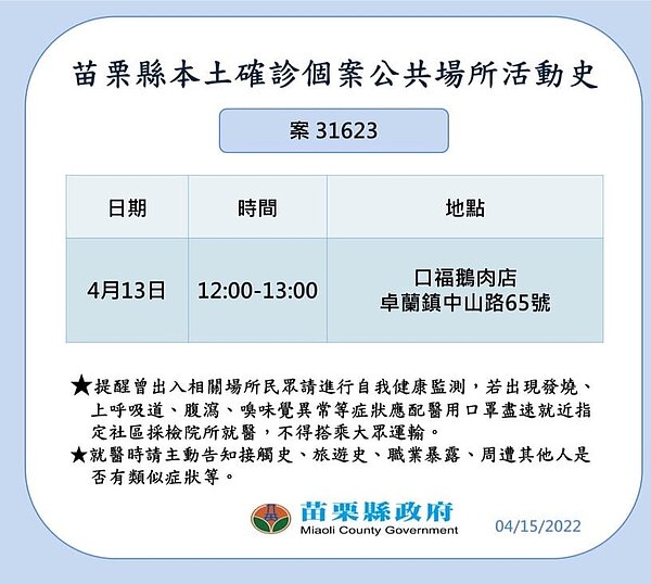 苗栗縣足跡。圖／苗栗縣政府提供