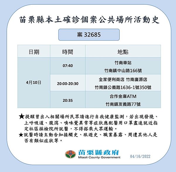 苗栗縣足跡。圖／苗栗縣政府提供